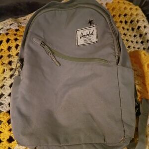 Herschel Supply Company Olive Gray Backpack with Front Pocket